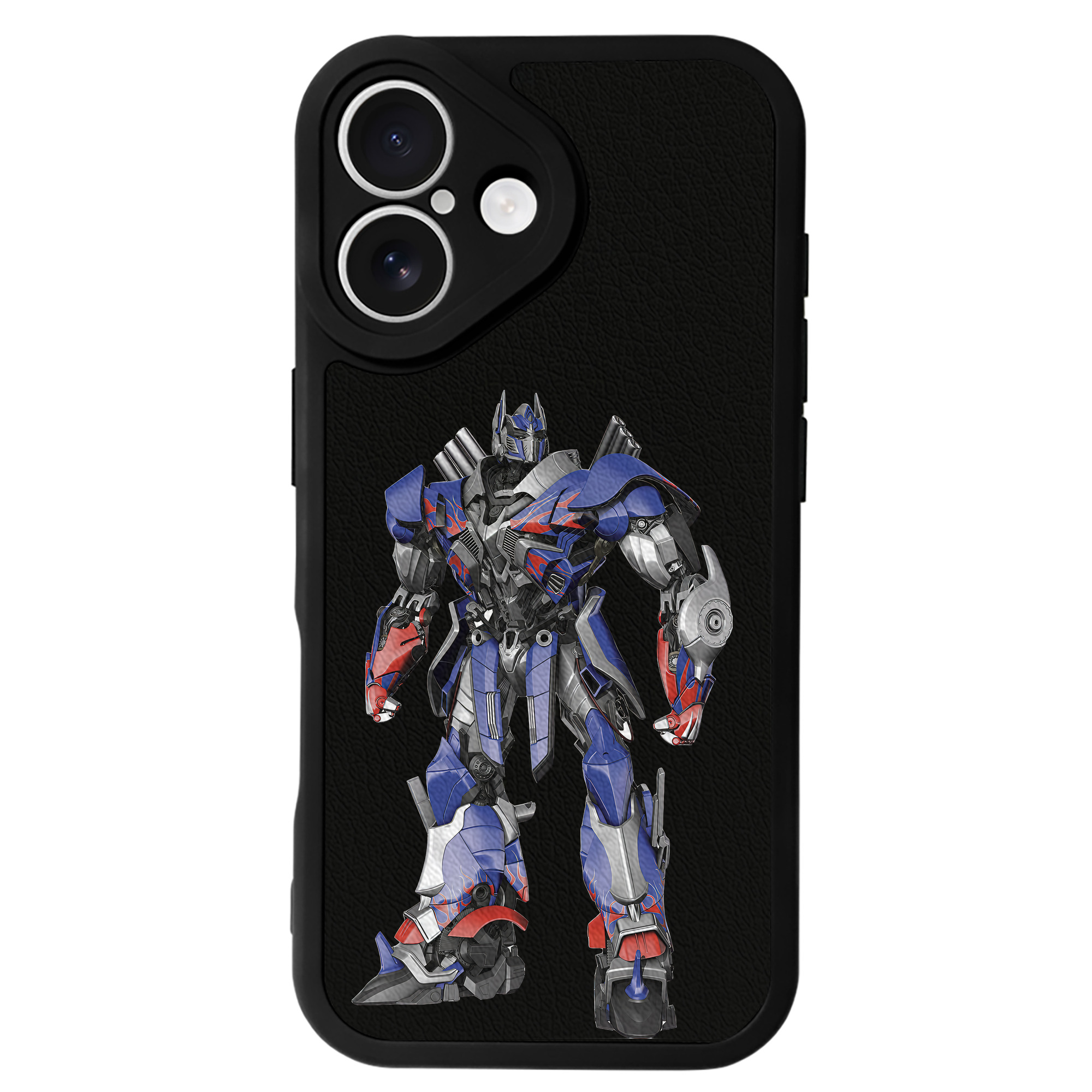 （画像用） Transformers トランスフォーマー 【iPhone 16シリーズ対応】シリコンスマホケース（レザー調） 材質：シリコン